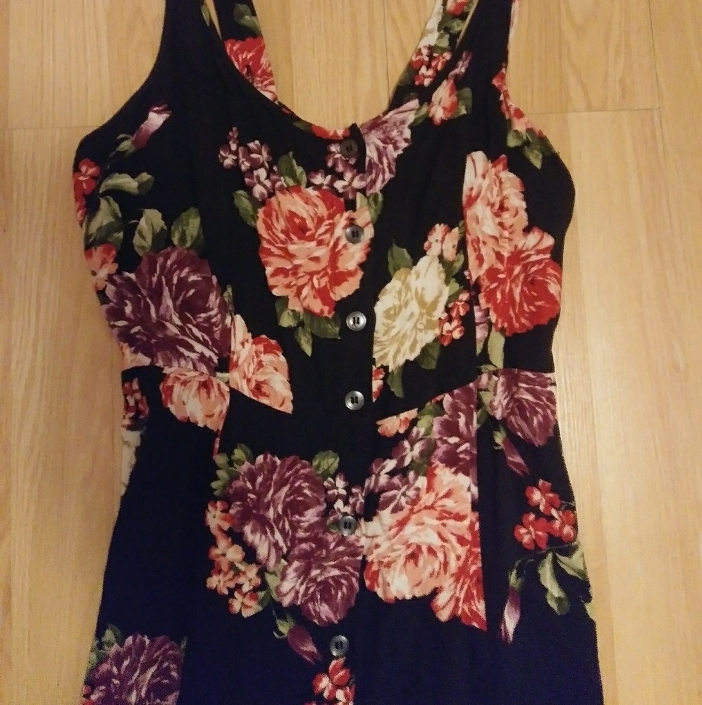 Floral Maxi Slit Dress Forever 21